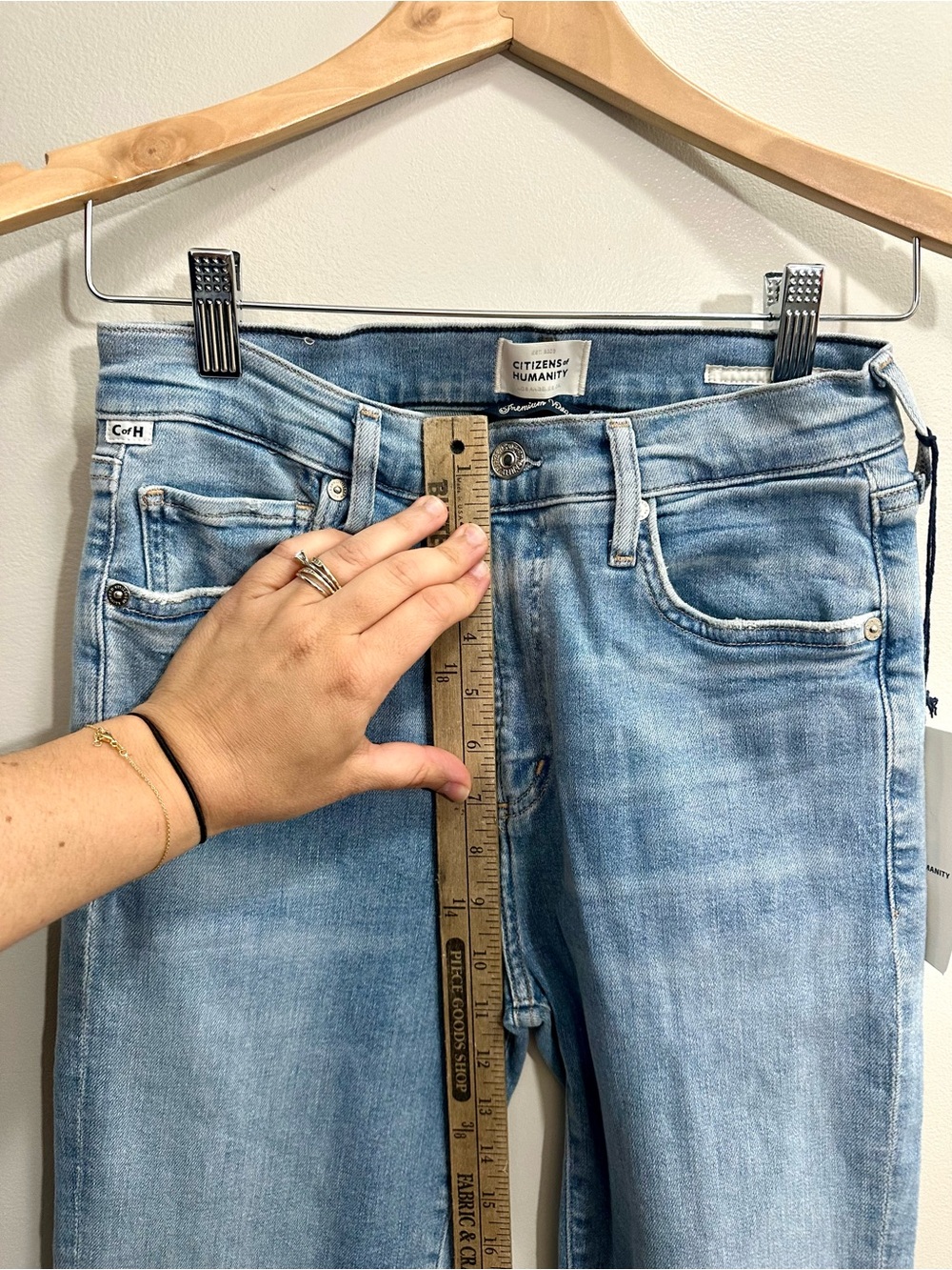 NWT Citizens of Humanity Lilah High Rise Bootcut Jeans Lightwash Size 26 - Picture 12 of 14